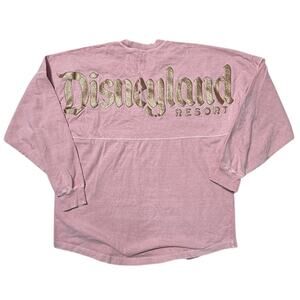 Disney Parks Disneyland Resort Peach Pink Gold Glitter Spirit Jersey Adult Small